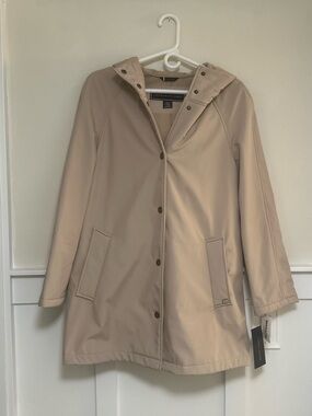 Tommy Hilfiger - Beige Hooded Trench Coat